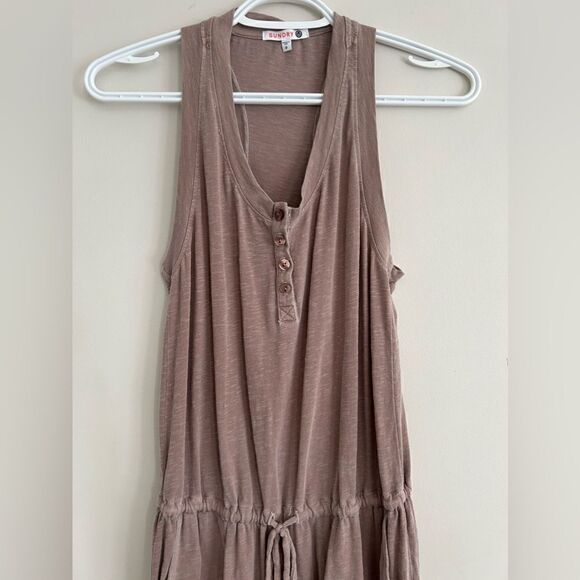 Sundry by Anthropologie Tan Sleeveless Romper - Picture 3 of 11